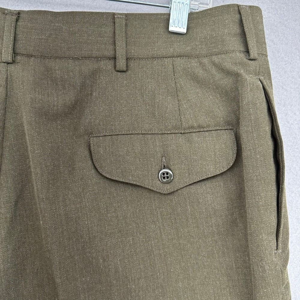 Y2K DSCP Tennessee‎ Apparel Poly Wool Marine Corps Green Trousers Pants 33 2212